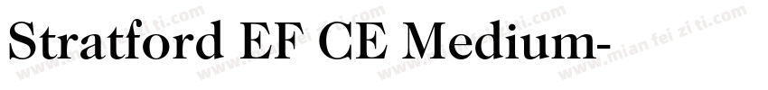 Stratford EF CE Medium字体转换
